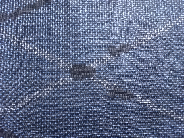 JAPANESE KIMONO / ANTIQUE KIMONO / SILK / DORO OSHIMA TSUMUGI / WOVEN LINE DRAWING